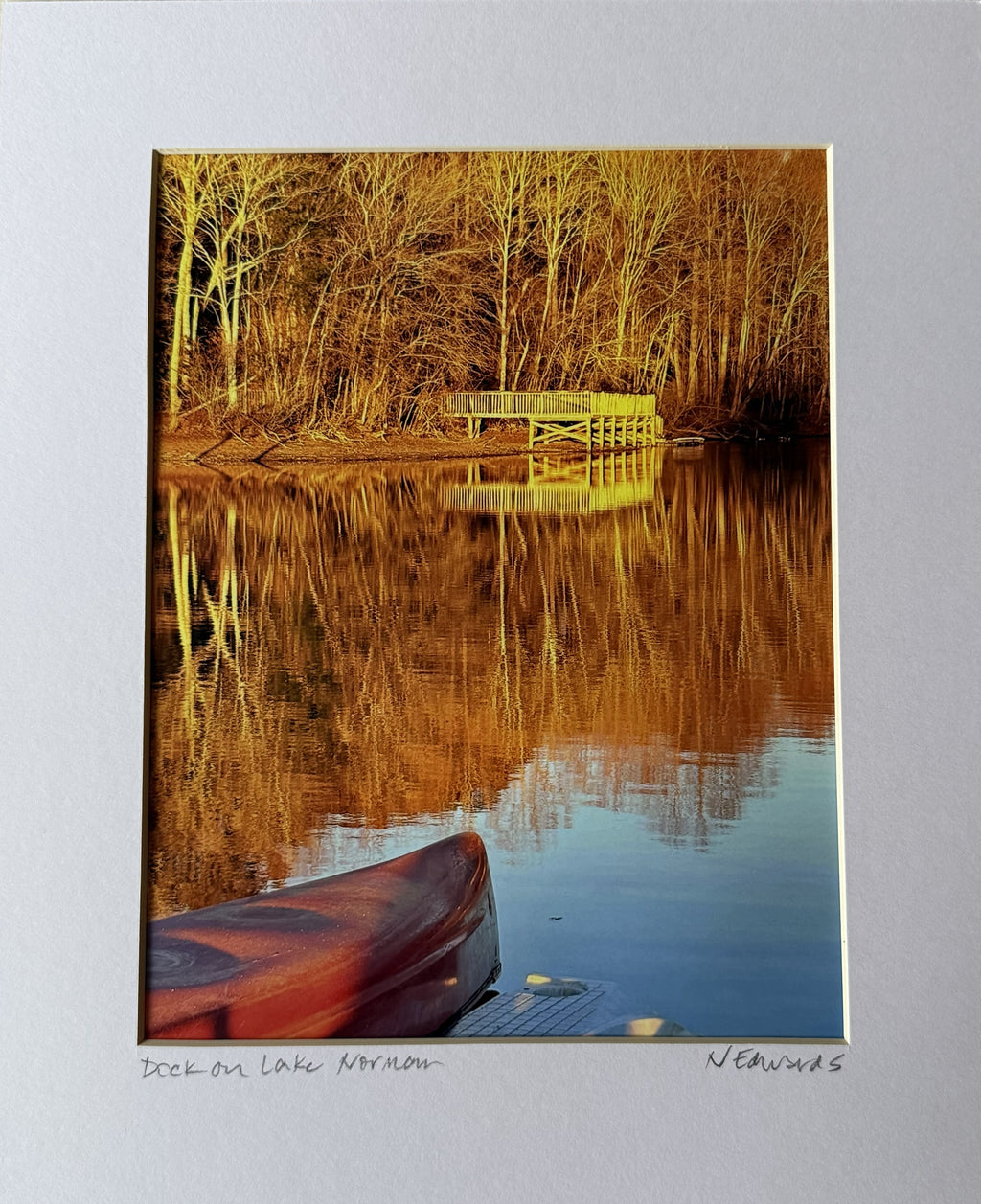Dock on Lake Norman Original Photo