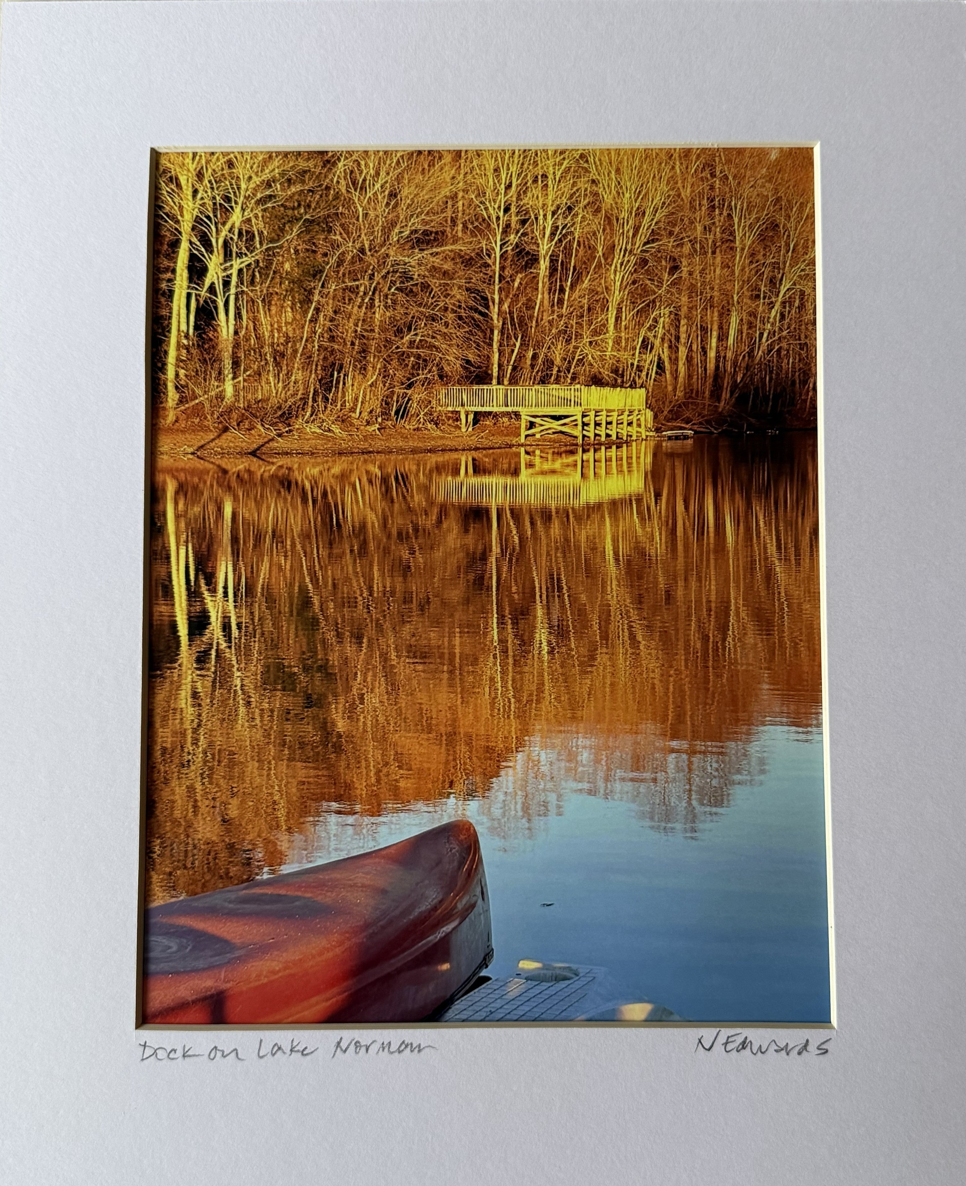 Dock on Lake Norman Original Photo