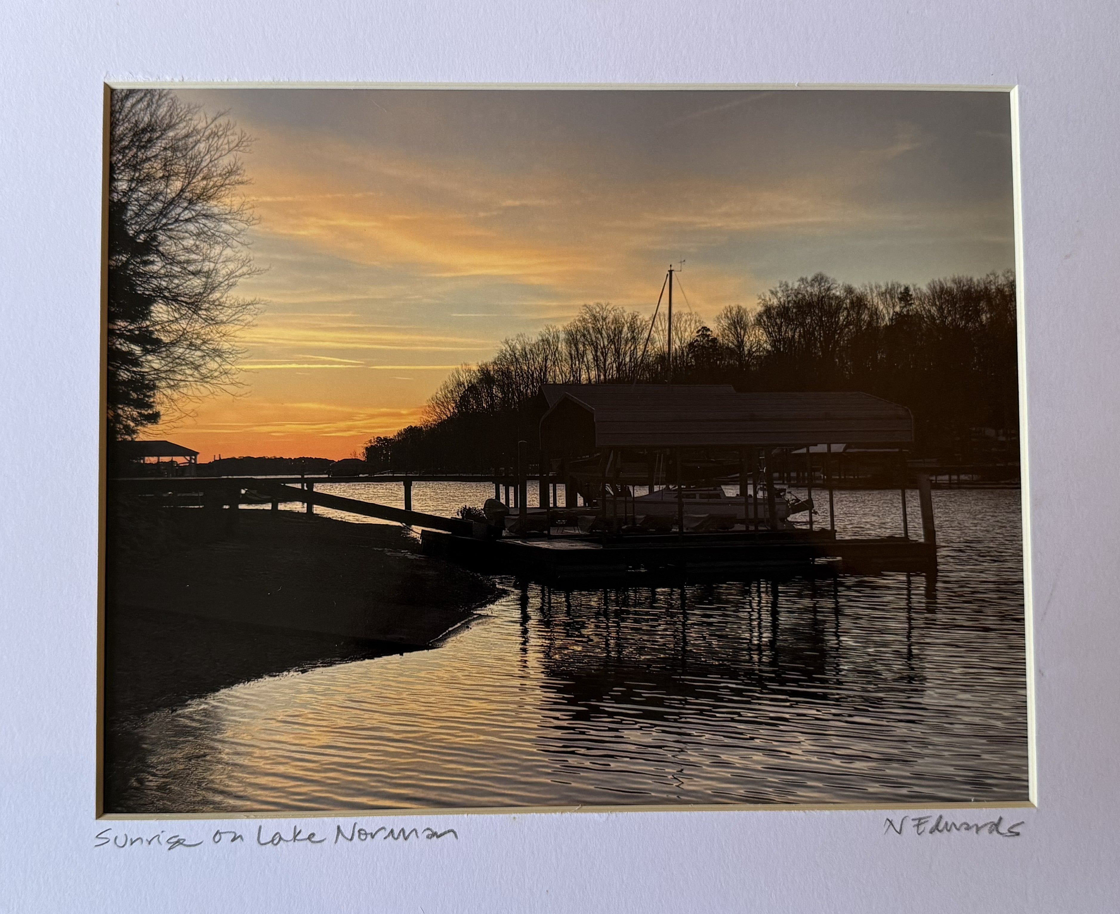 Sunrise at Lake Norman Original Photograph
