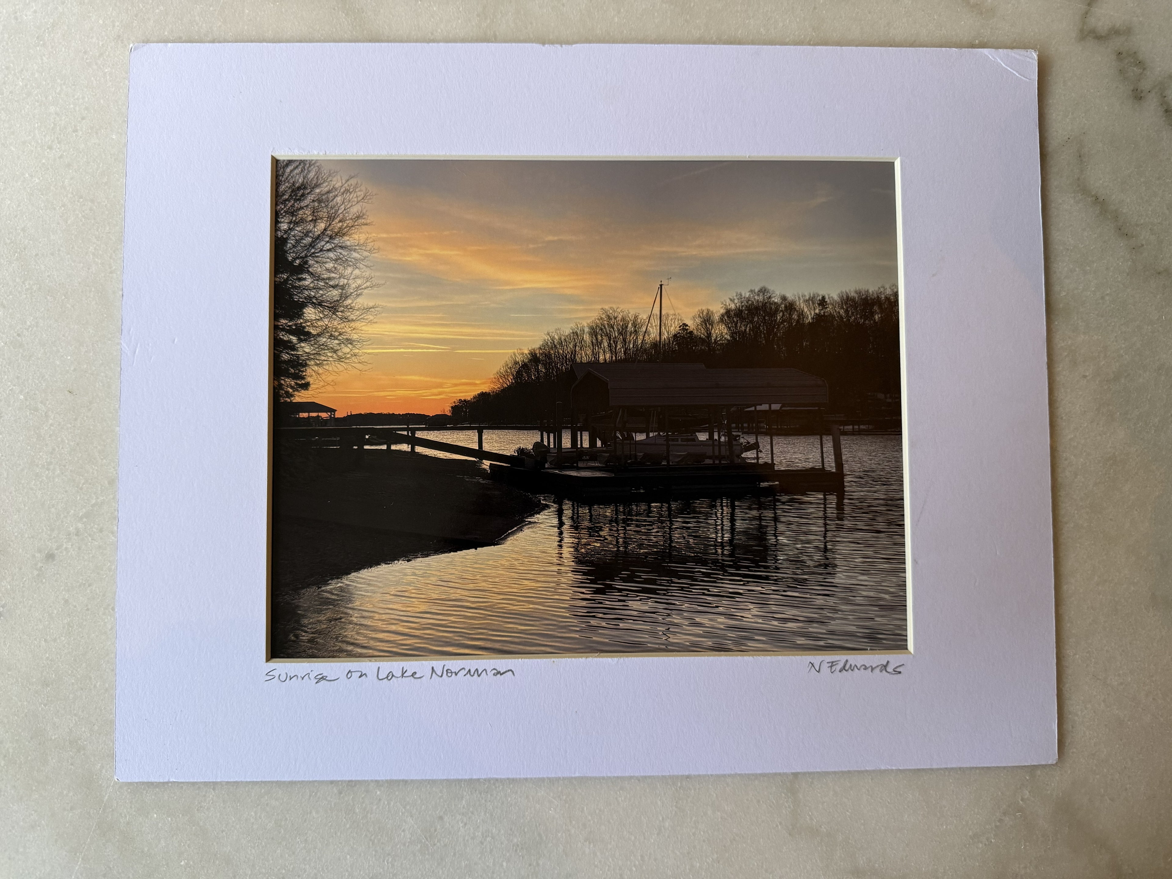 Sunrise at Lake Norman Original Photograph