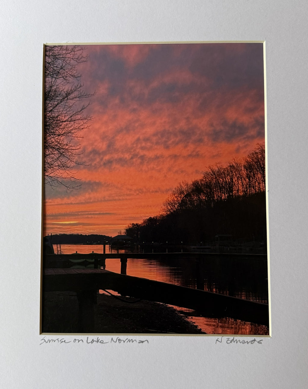 Sunrise on Lake Norman Original Photograph
