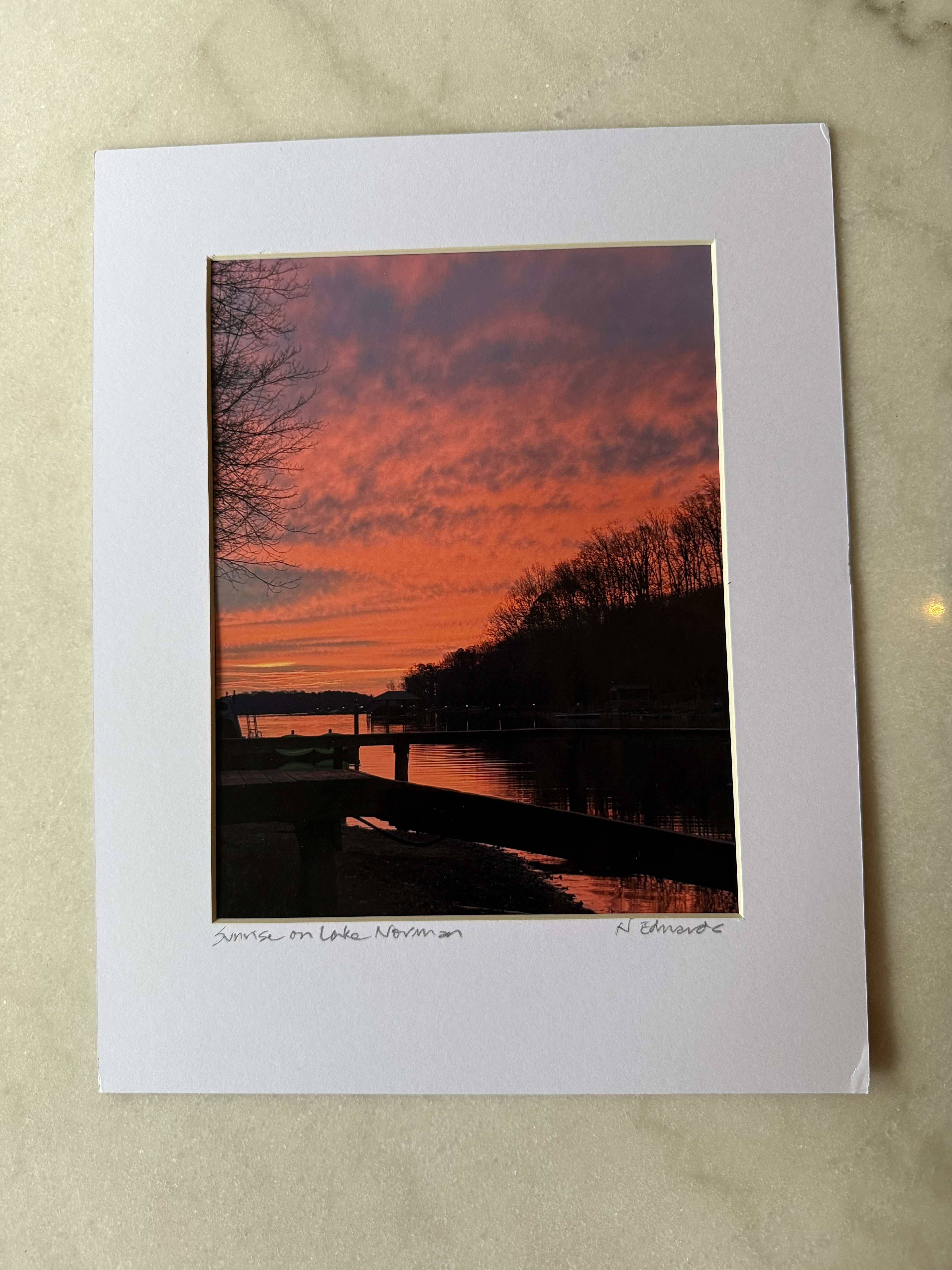 Sunrise on Lake Norman Original Photograph