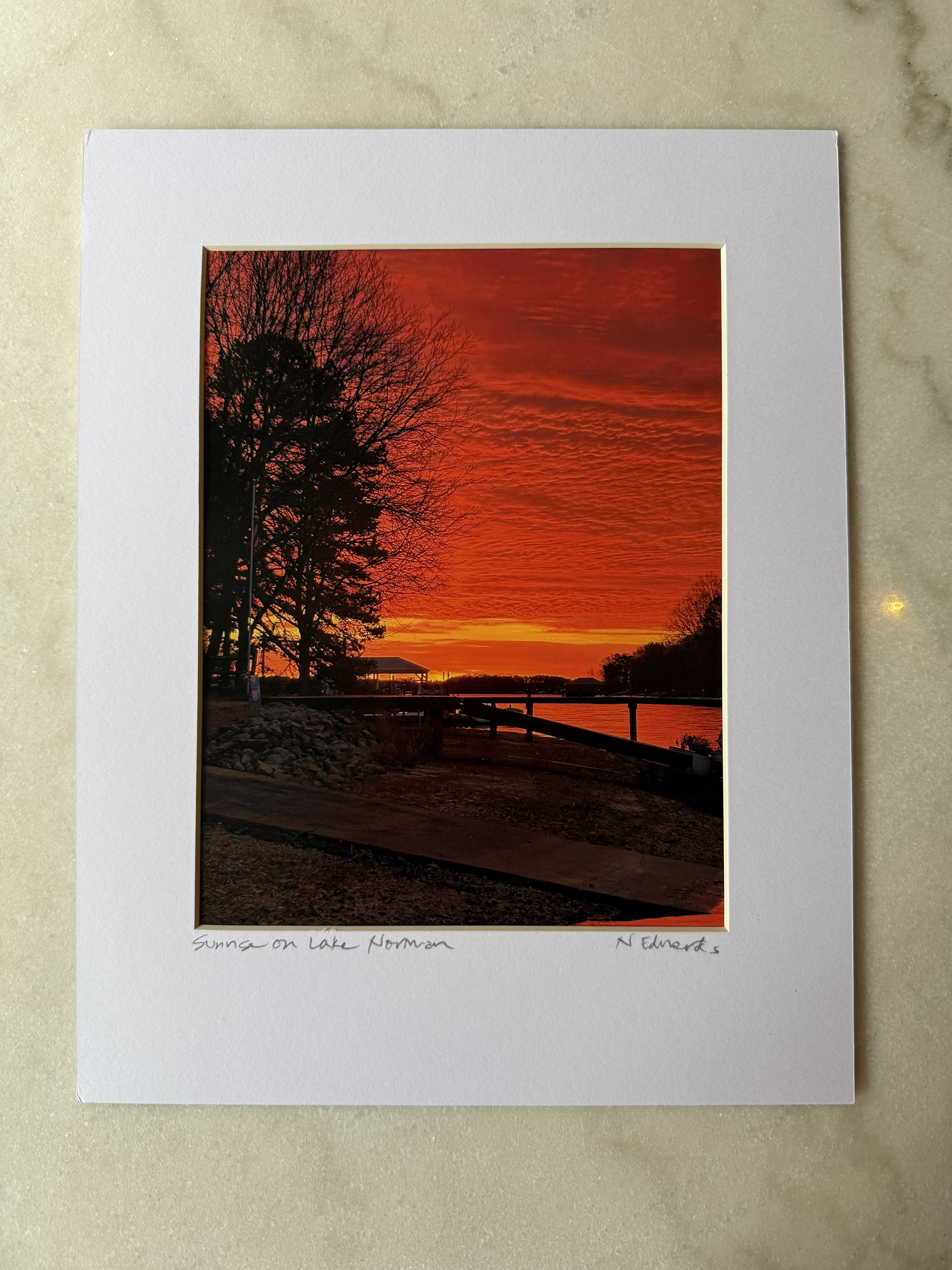 Sunrise at Lake Norman Original Photograph
